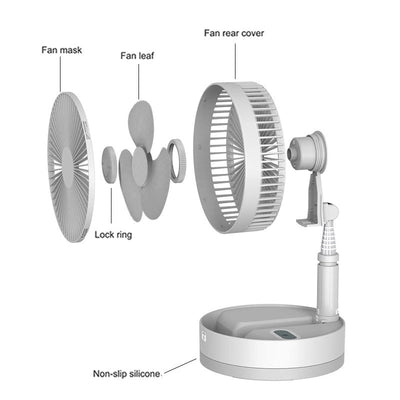 Imported Portable Rechargeable Folding Fan