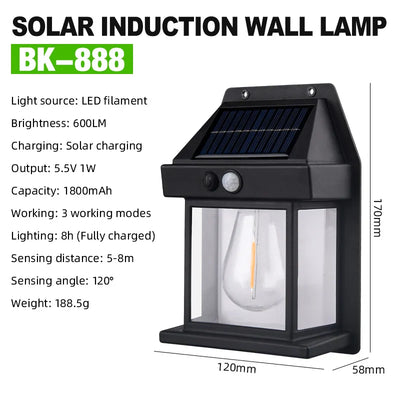 Solar Motion Sensor Lights Outdoor | Waterproof Garden Security Lamps