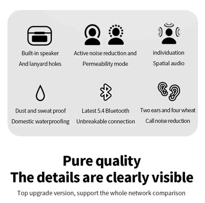 Airpods with Touch Screen A9 Pro High Quality Sound & ANC Noise Reduction