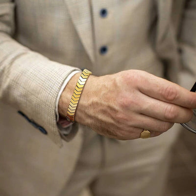 8mm Golden Arrow Hematite Bracelet